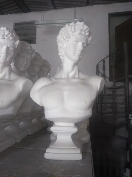 Imagem Davi Escultura Busto David de Michelangelo em Gesso