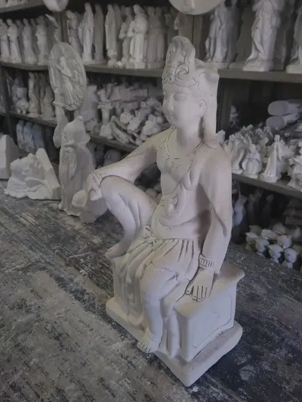 Imagem Deus Blama Escultura em Gesso para Pintar