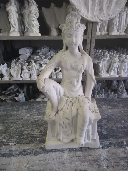 Imagem Deus Blama Escultura em Gesso para Pintar