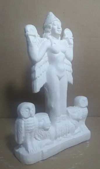Imagem Deusa Lilith Escultura Gesso Cru P/pintar c/ 20cm