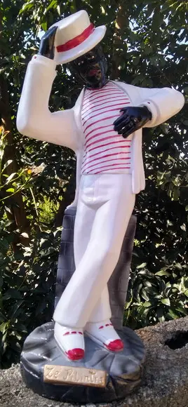 Imagem do Malandro Escultura Zé Pelintra Dançando Grande 40c