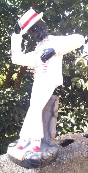 Imagem do Malandro Escultura Zé Pelintra Dançando Grande 40c