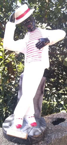 Imagem do Malandro Escultura Zé Pelintra Dançando Grande 40c