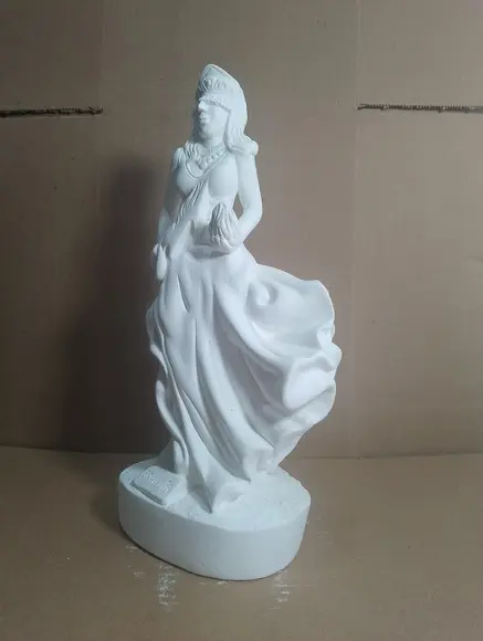 Imagem Egunitá Escultura Egunita Orixás do Candomblé Gesso