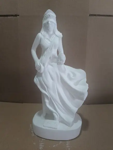 Imagem Egunitá Escultura Egunita Orixás do Candomblé Gesso