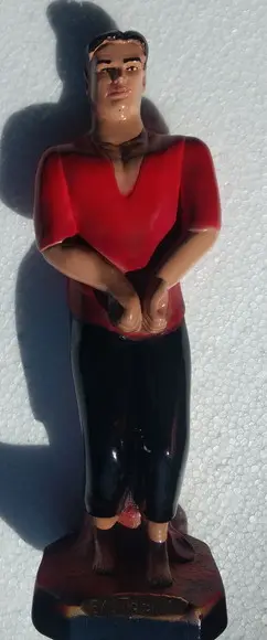 Imagem Exu Tiriri Escultura 100% em Gesso Puro Natural