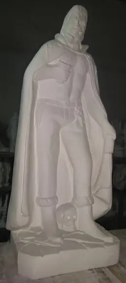 Imagem Exu Tranca Rua das Almas Escultura Grande com 60cm