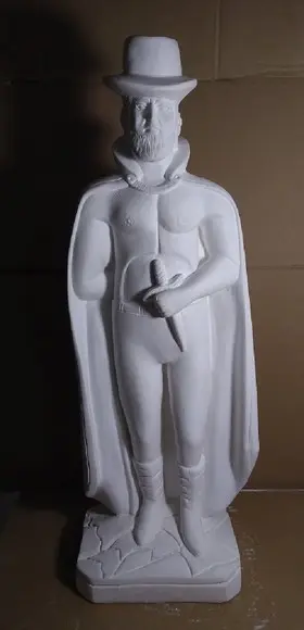 Imagem Exu Tranca Rua das Encruzilhadas Escultura Lua Negra