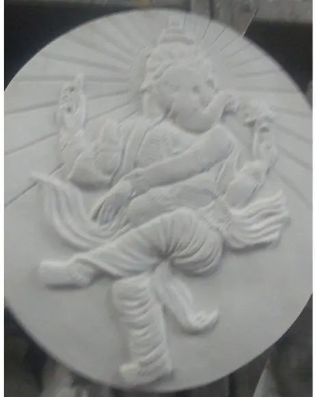 Imagem Ganesha Placa de Parede Escultura Placa Ganesha