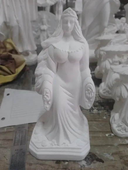 Imagem Iemanjá Escultura Yemanja em Gesso Cru para Pintar