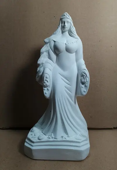 Imagem Iemanjá Escultura Yemanja em Gesso Cru para Pintar