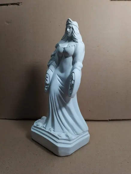 Imagem Iemanjá Escultura Yemanja em Gesso Cru para Pintar