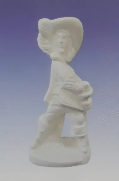 Imagem Mosqueteiro Escultura para Pintar em Gesso Cru