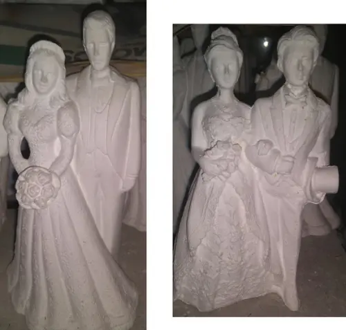 Imagem Noivos Românticos Escultura Noivinhos para Enfeitar