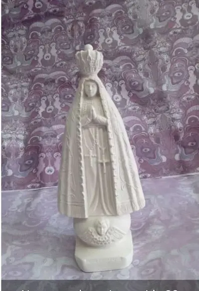 Imagem Nossa Senhora Aparecida Escultura em Gesso Cru