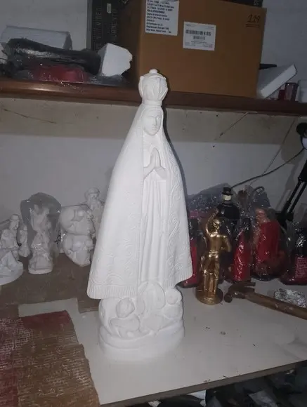 Imagem Nossa Senhora Aparecida Escultura Grande com 60cm