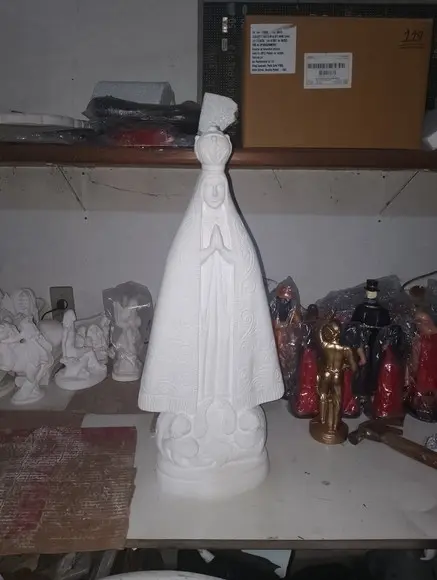 Imagem Nossa Senhora Aparecida Escultura Grande com 60cm