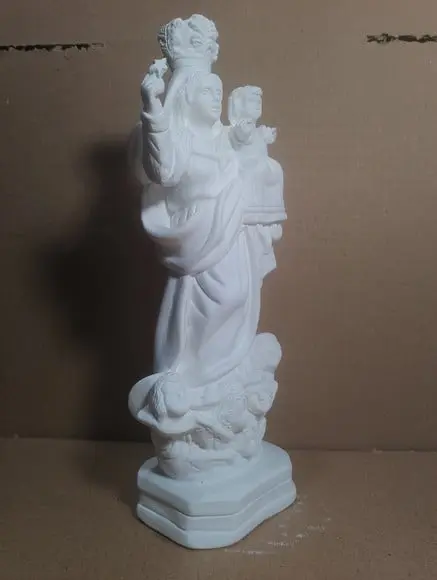 Imagem Nossa Senhora da Guia Escultura N Sra Guia Barroca