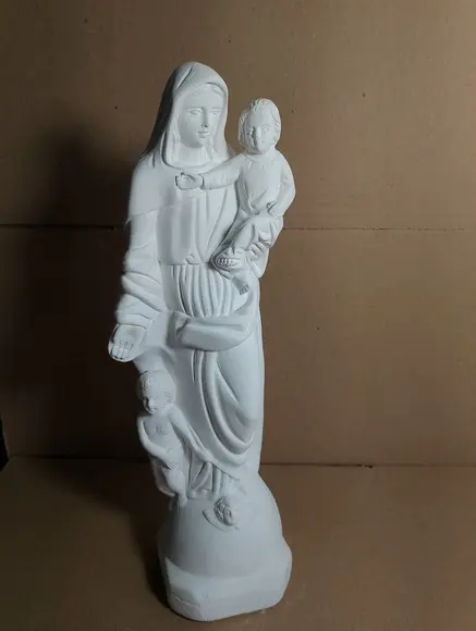 Imagem Nossa Senhora da Saúde Escultura N Sra Saude Gesso