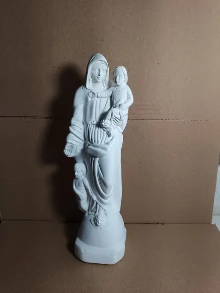 Imagem Nossa Senhora da Saúde Escultura N Sra Saude Gesso