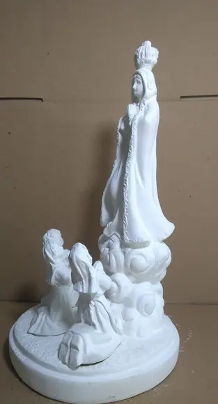 Imagem Nossa Senhora Fátima c/ Pastores Escultura Sra Fátima