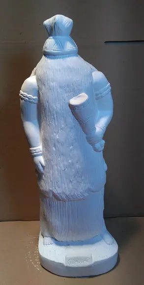 Imagem Obaluaê em Gesso Cru para Pintar Orixá do Candomblé