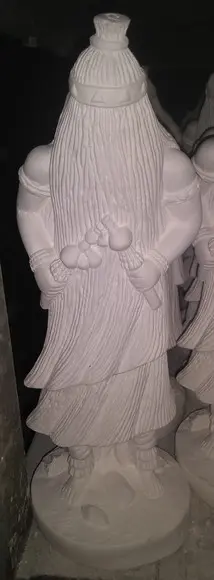Imagem Obaluaê Orixá do Candomblé em Gesso Cru para Pintar