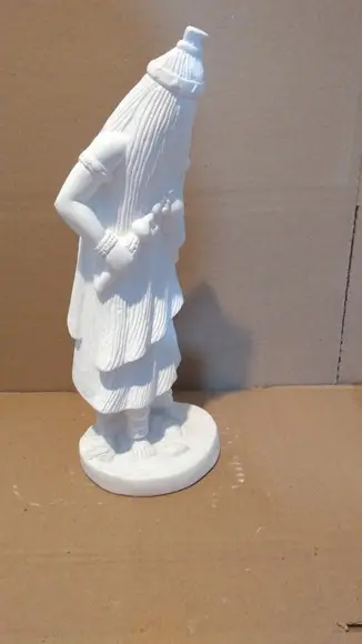 Imagem Obaluaê Orixá do Candomblé em Gesso Cru para Pintar