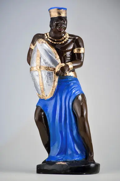Imagem Ogum Escultura Orixá Candomblé 100% em Gesso