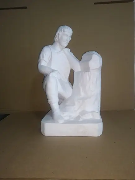 Imagem Operário Maçonaria em Gesso Cru para Pintar