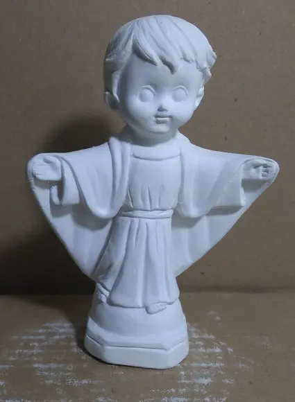 Imagem Oxalá Baby Escultura Oxalá Baby Cristo Criança 14cm