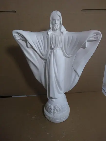 Imagem Oxalá Escultura Cristo de Braços Abertos 29cm