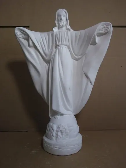 Imagem Oxalá Escultura Cristo de Braços Abertos 29cm