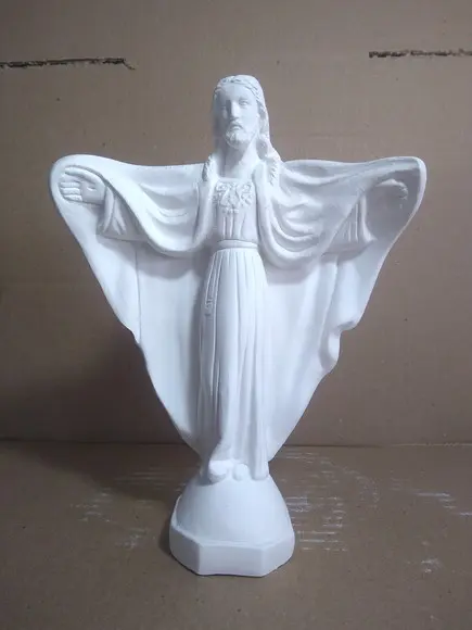 Imagem Oxalá Escultura Cristo Redentor de Braços Abertos