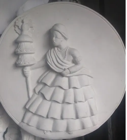 Imagem Oxalufan Escultura Placa de Parede Oxaguian Orixas
