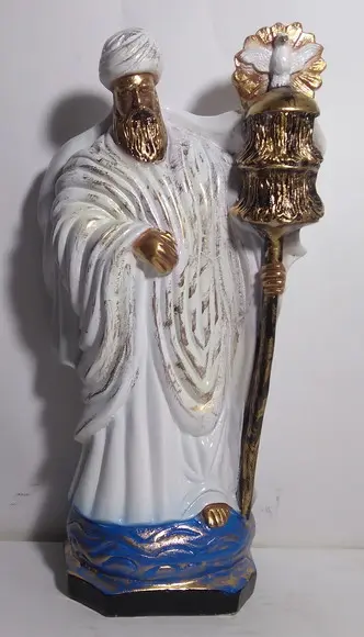 Imagem Oxalufan Escultura Orixá Oxalufã Gesso Natural Nova