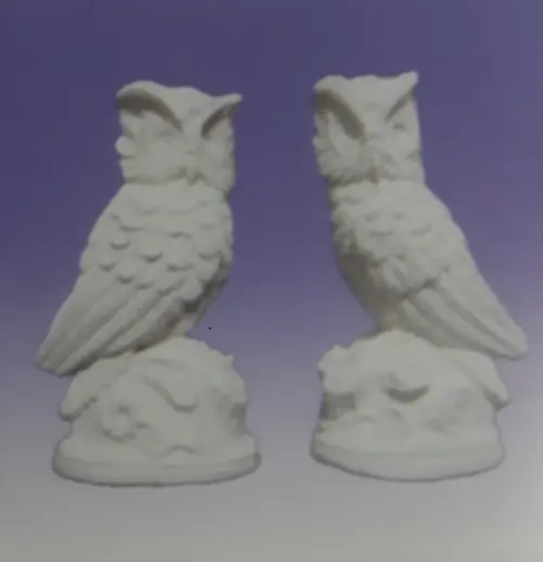 Imagem Par de Coruja Paulista Escultura para Pintar em Gesso