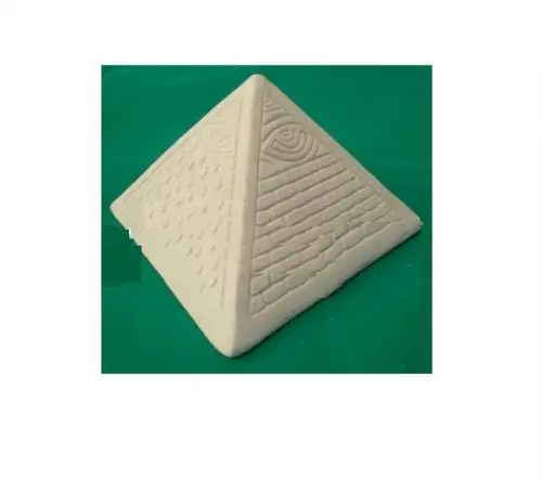 Imagem Piramide Olho de Vidro em Gesso Cru para Pintar