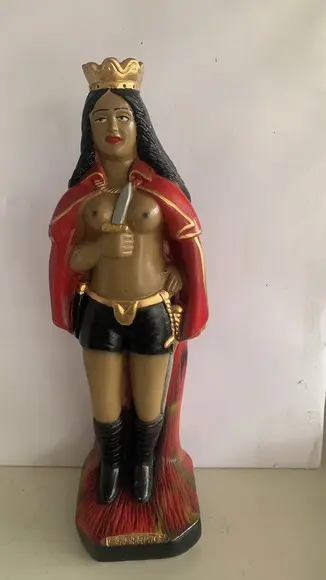 Imagem Pomba Gira Maria Quitéria Escultura 100% em Gesso