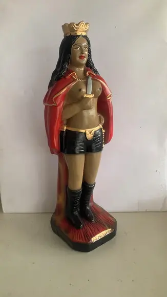 Imagem Pomba Gira Maria Quitéria Escultura 100% em Gesso