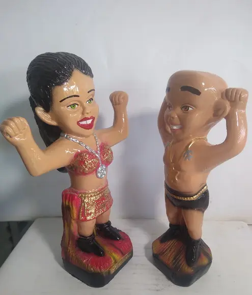 Imagem Pomba Gira Mirim + Exu Brasinha Casal Exu Pomba Gira