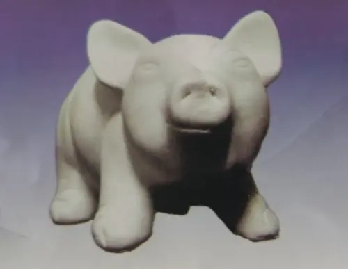 Imagem Porquinho Pequeno Cofre de Moedas para Pintar