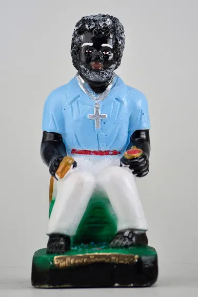 Imagem Preto Velho Pai Benedito das Almas Escultura em Gesso