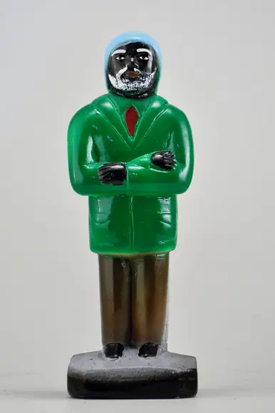 Imagem Preto Velho Pai Jacob Escultura em Gesso Natural