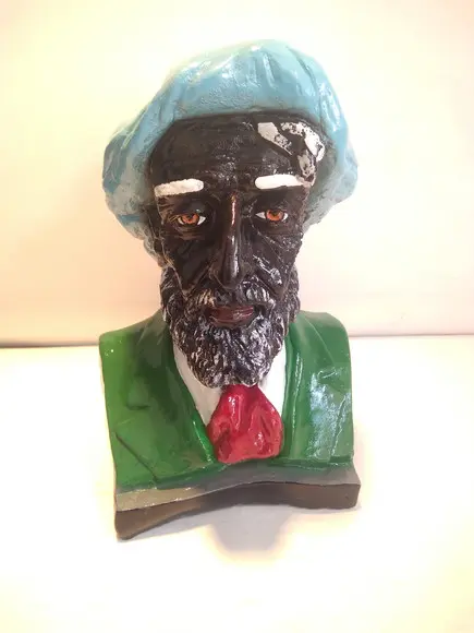 Imagem Preto Velho Pai Jacob Escultura do Busto em Gesso