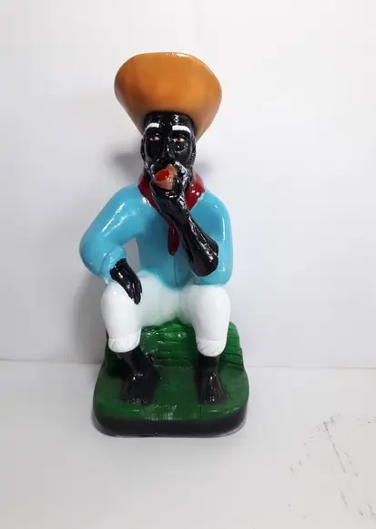 Imagem Preto Velho Pai Thomas Escultura em Gesso Natural