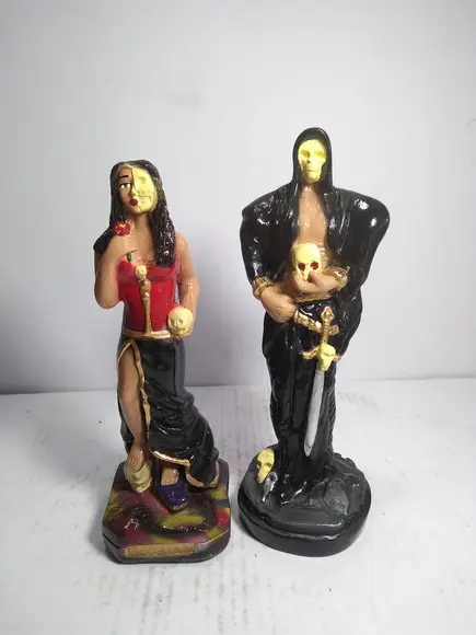 Imagem Rosa Caveira Luxo + Exu Caveira Kit Casal Caveira