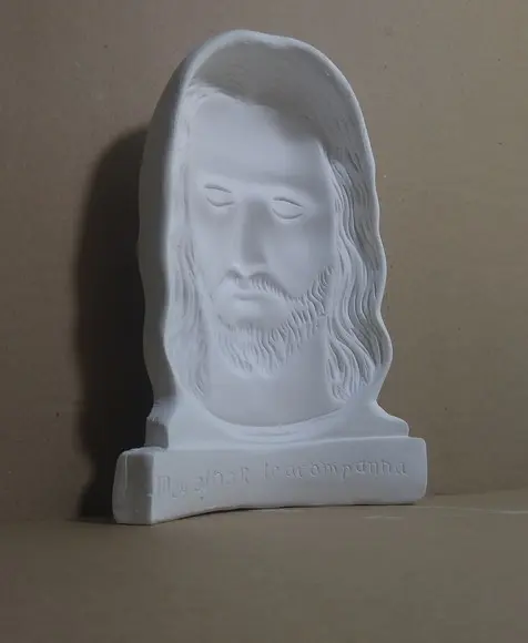 Imagem Rosto de Jesus Escultura Meu Olhar Te Acompanha Busto