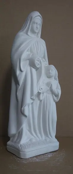Imagem Santa Ana Escultura Santa Anna em Gesso Cru 29cm