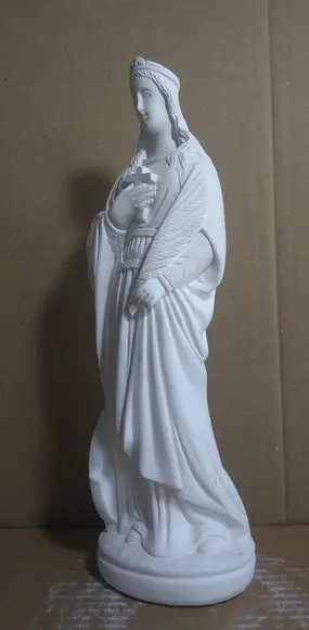 Imagem Santa Catarina Escultura em Gesso Cru para Pintar